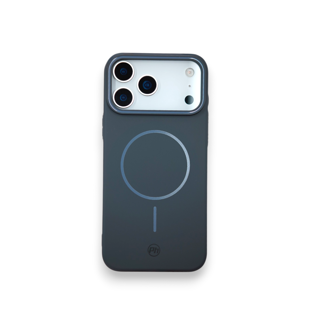 Case PH 17 Pro Max silicone macio azul escuro