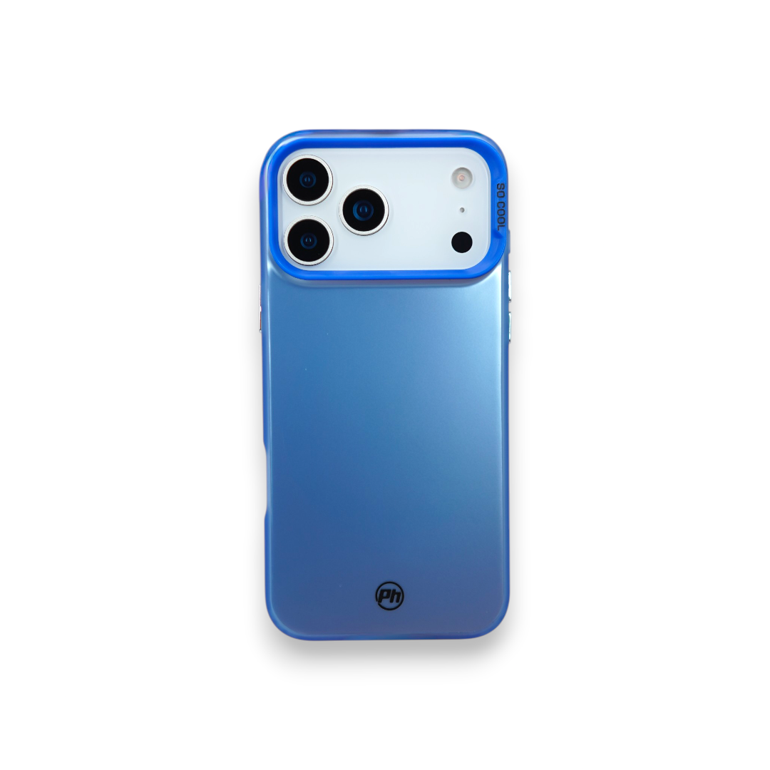 Case PH 17 Pro Max metálica azul