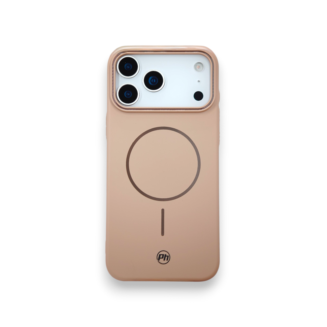 Case PH 17 Pro Max silicone macio desert marron