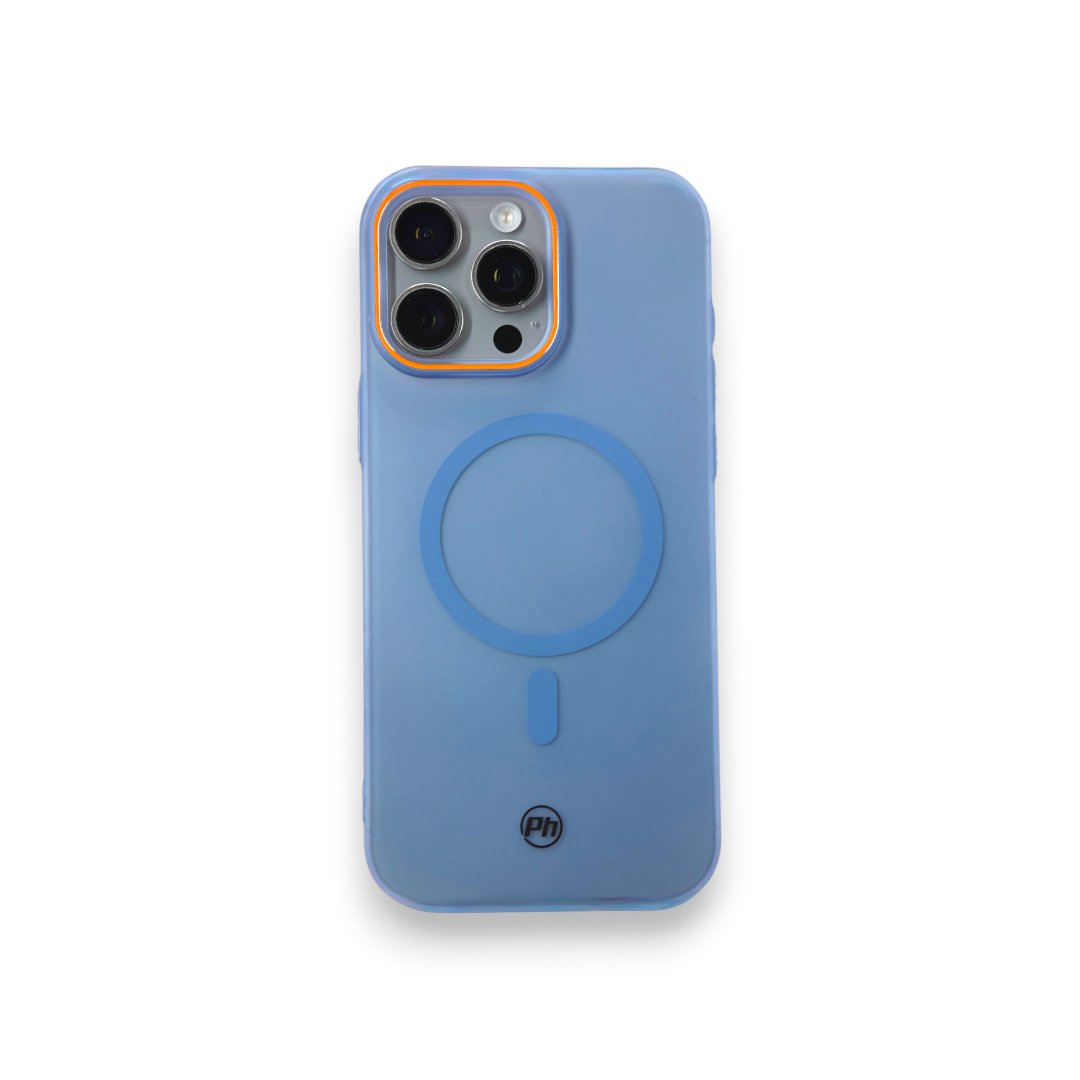 Case PH 16 Pro Max transparente Fosca azul