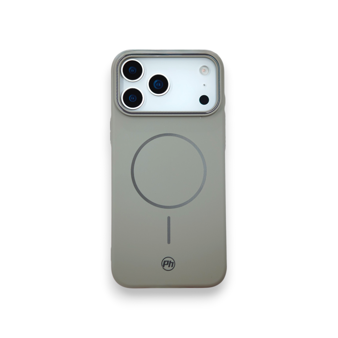 Case PH 17 Pro silicone macio cinza