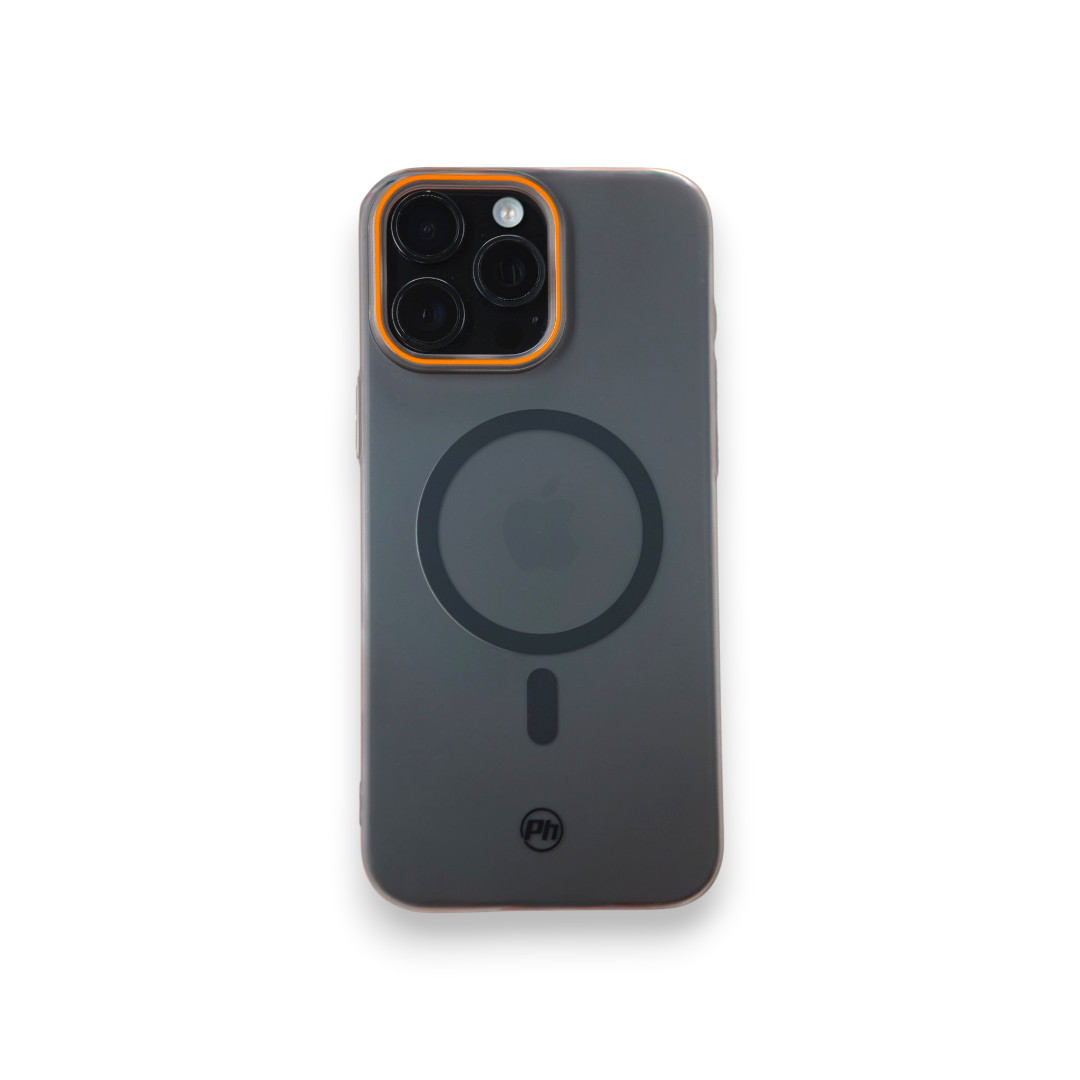 Case PH 16 Pro transparente fosco preta