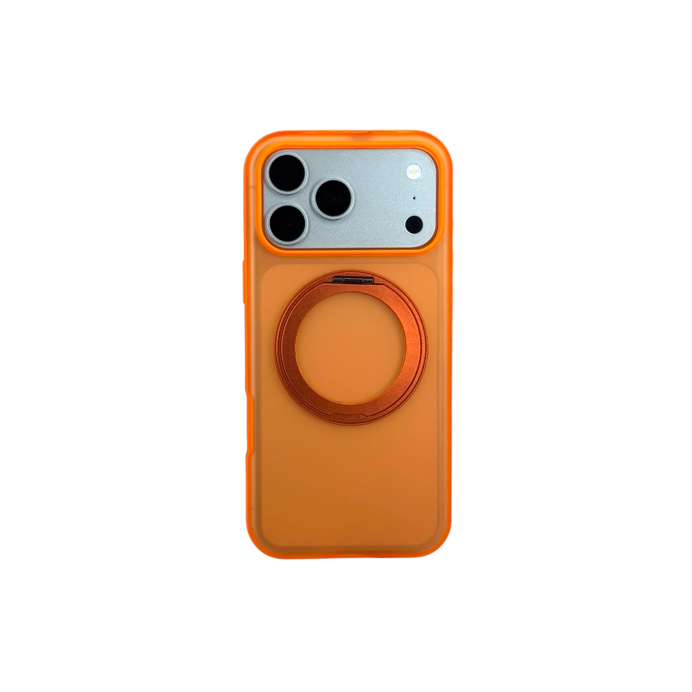 Case PH 17 Pro Max fosca anel magnético Giratório Fine laranja PH-p001